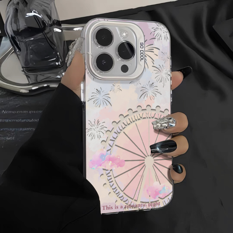 少女粉梦幻摩天轮iphone13苹果14promax手机壳15华为vivo小米oppo