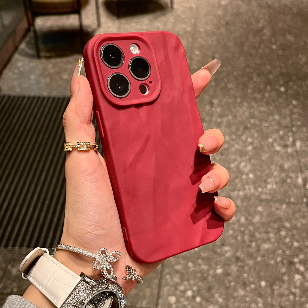 个性潮流苹果15promax手机壳iphone14/13卡通12折皱壳11/xr/8p/7