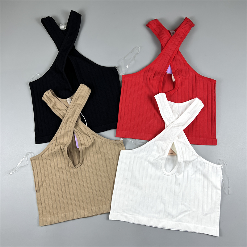 小心机交叉运动女 速干透气健身跑步瑜伽健身衣