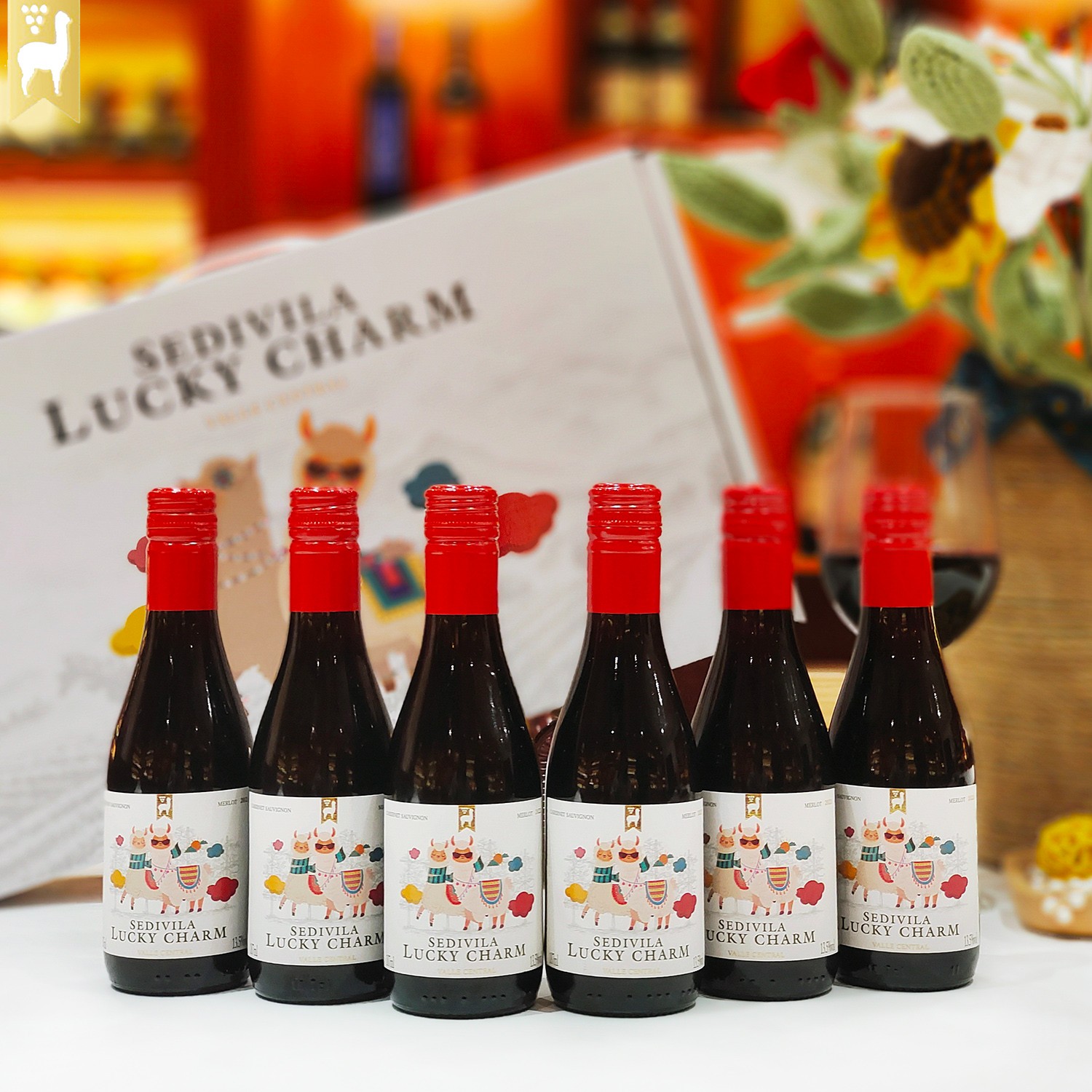 【原瓶进口】大师姐的酒智利赛迪维拉精致时尚小酒干红13.5度187ml