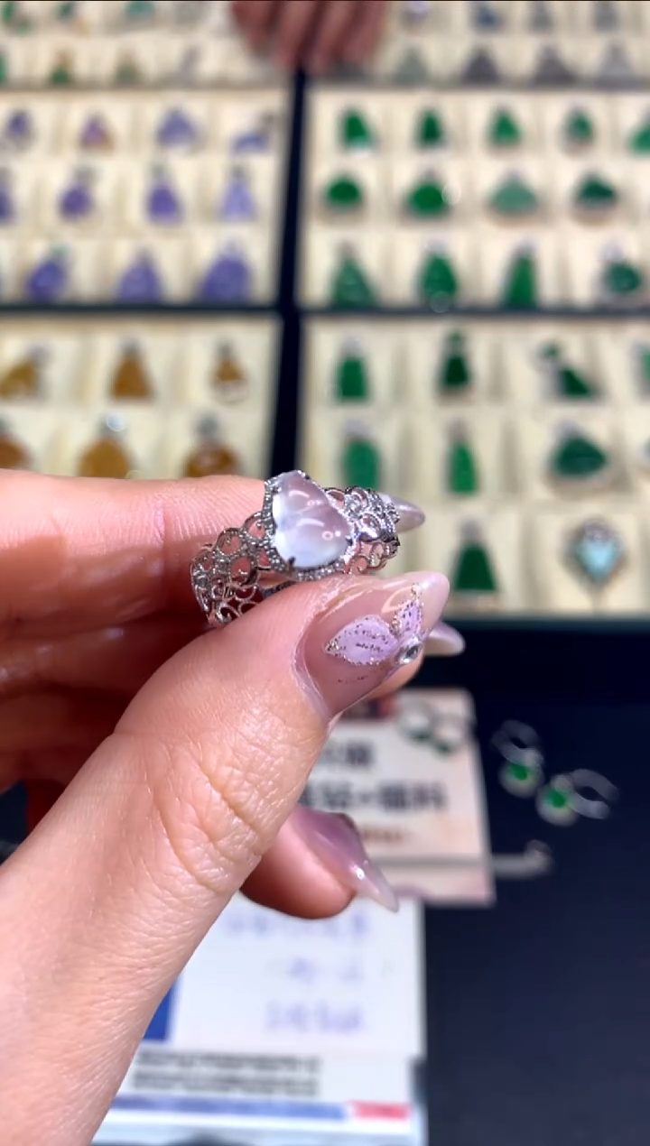 【闪购商品】翡翠戒指|18K金镶嵌团购多样性发其一|1880