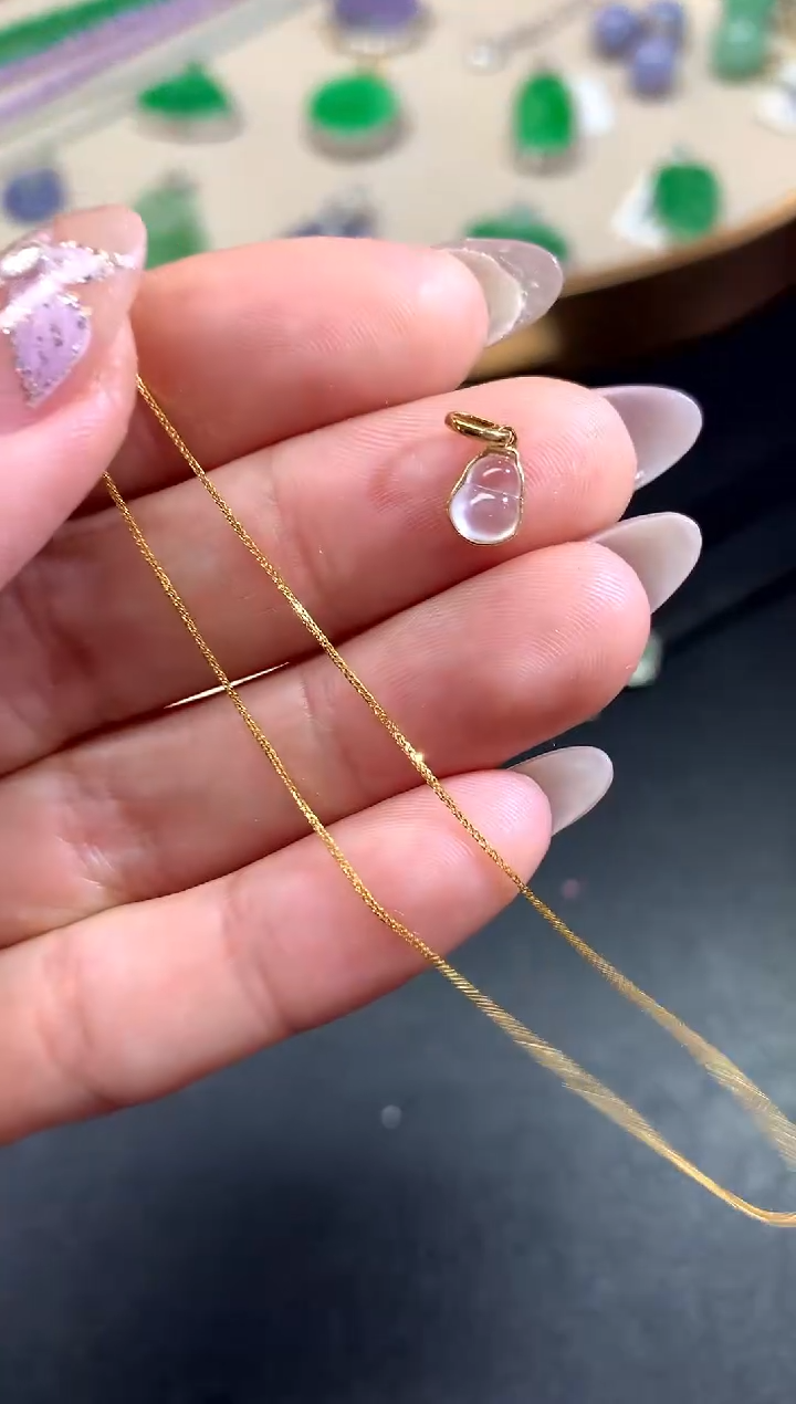 【闪购商品】翡翠项链|18K金镶嵌团购多样性发其一|650