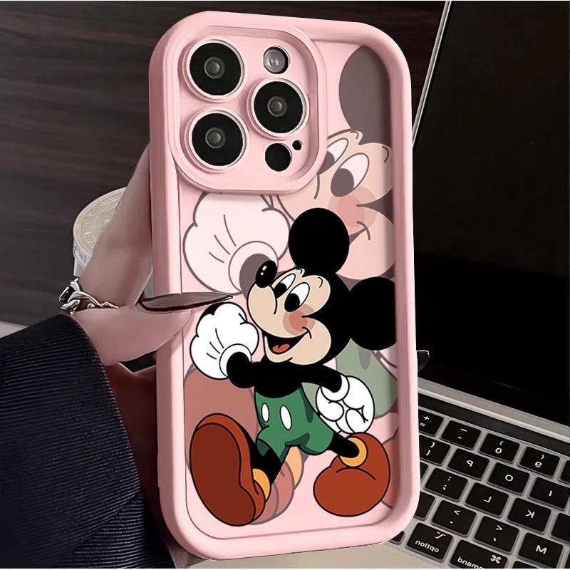 适用苹果15promax手机壳新款彩绘iPhone14pro潮牌米老鼠13pro时尚