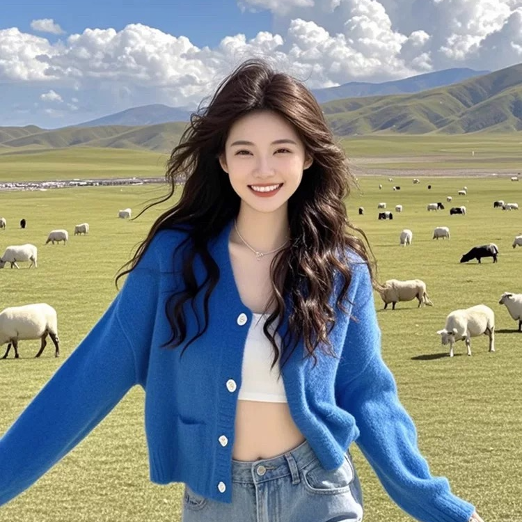 2024款毛衣韩版秋冬装小香风衬衫马甲新款0