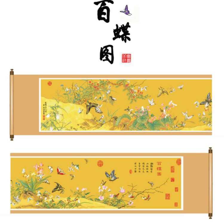 HS1800)百蝶图全卷十字绣