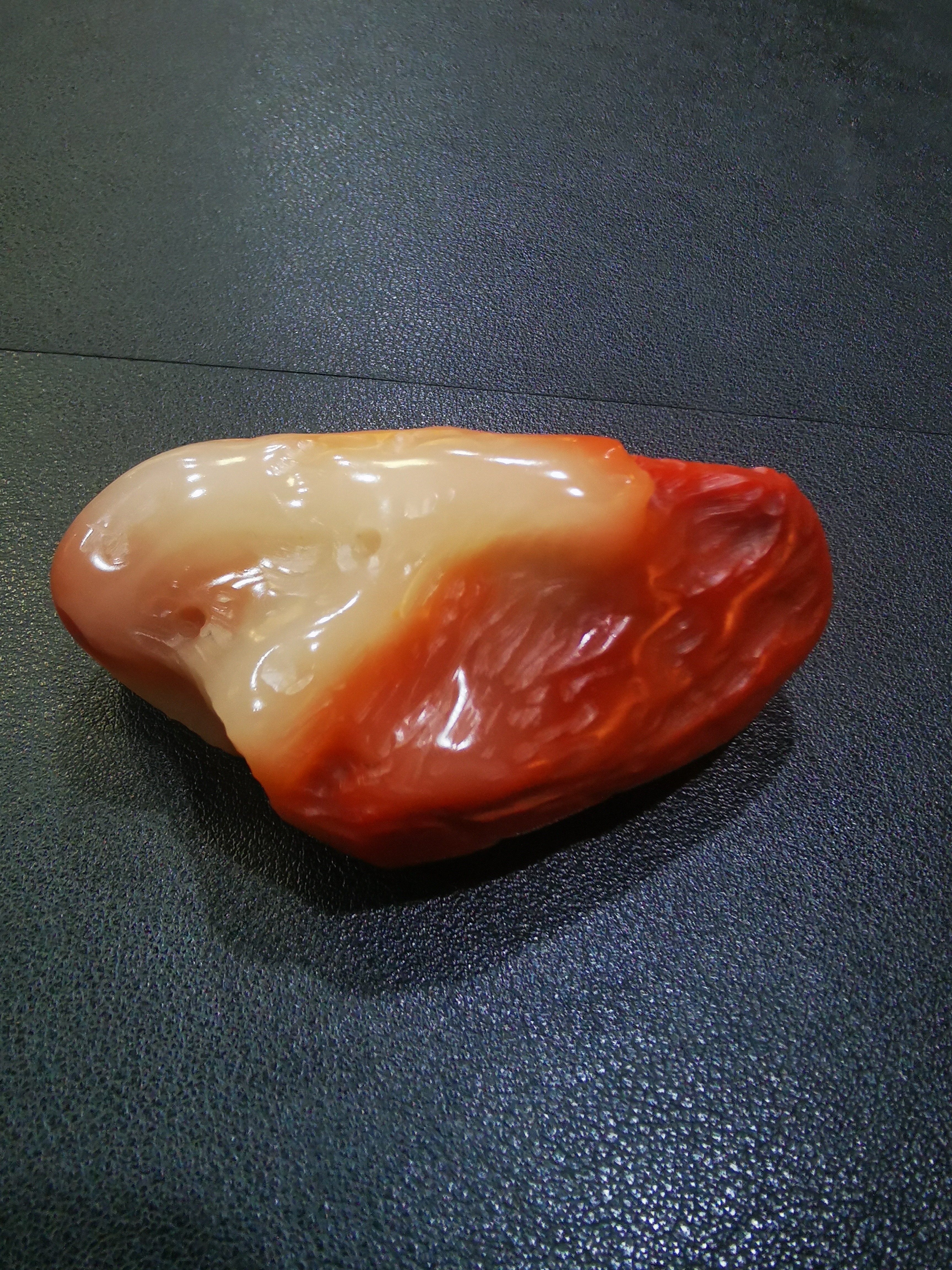 寿山石结晶体红白芙蓉石