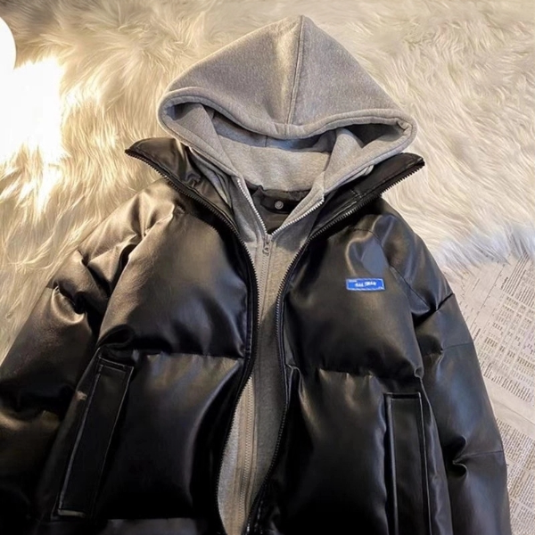 601-700   时尚韩版简约棉服皮毛显瘦气质小个子休闲百搭中长款