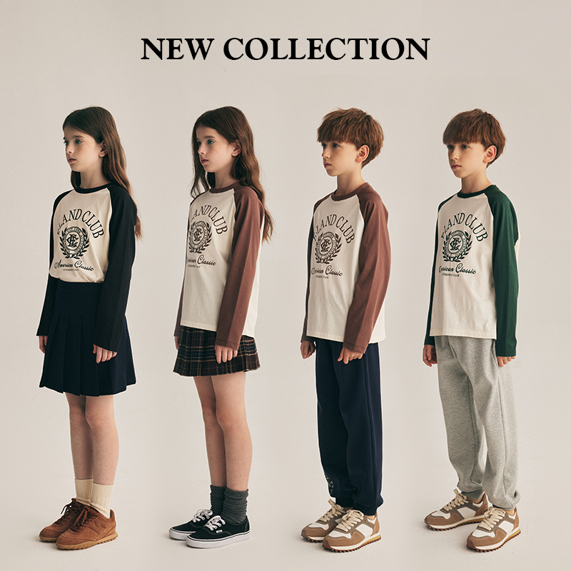 【云柔棉】冬新品男女童印花圆领长袖T恤EKLAD4912N