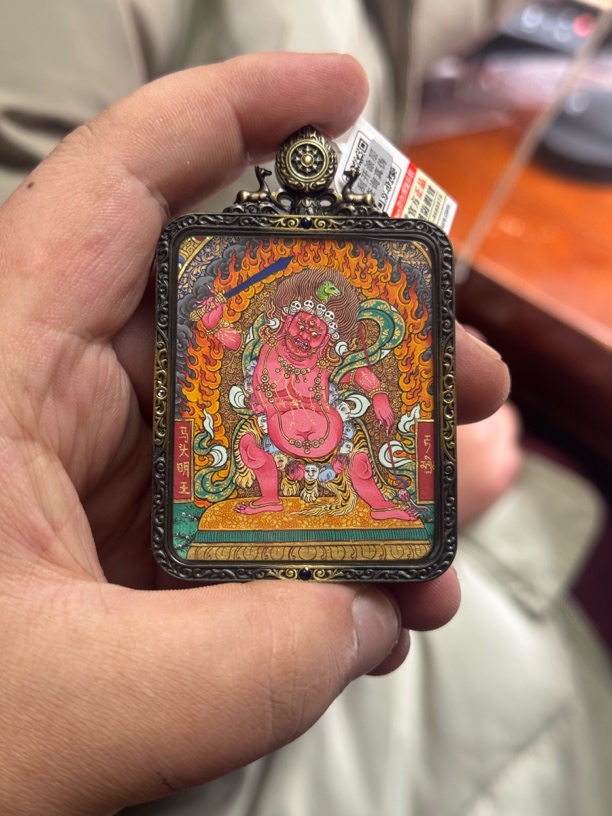 热贡唐卡，马头明王