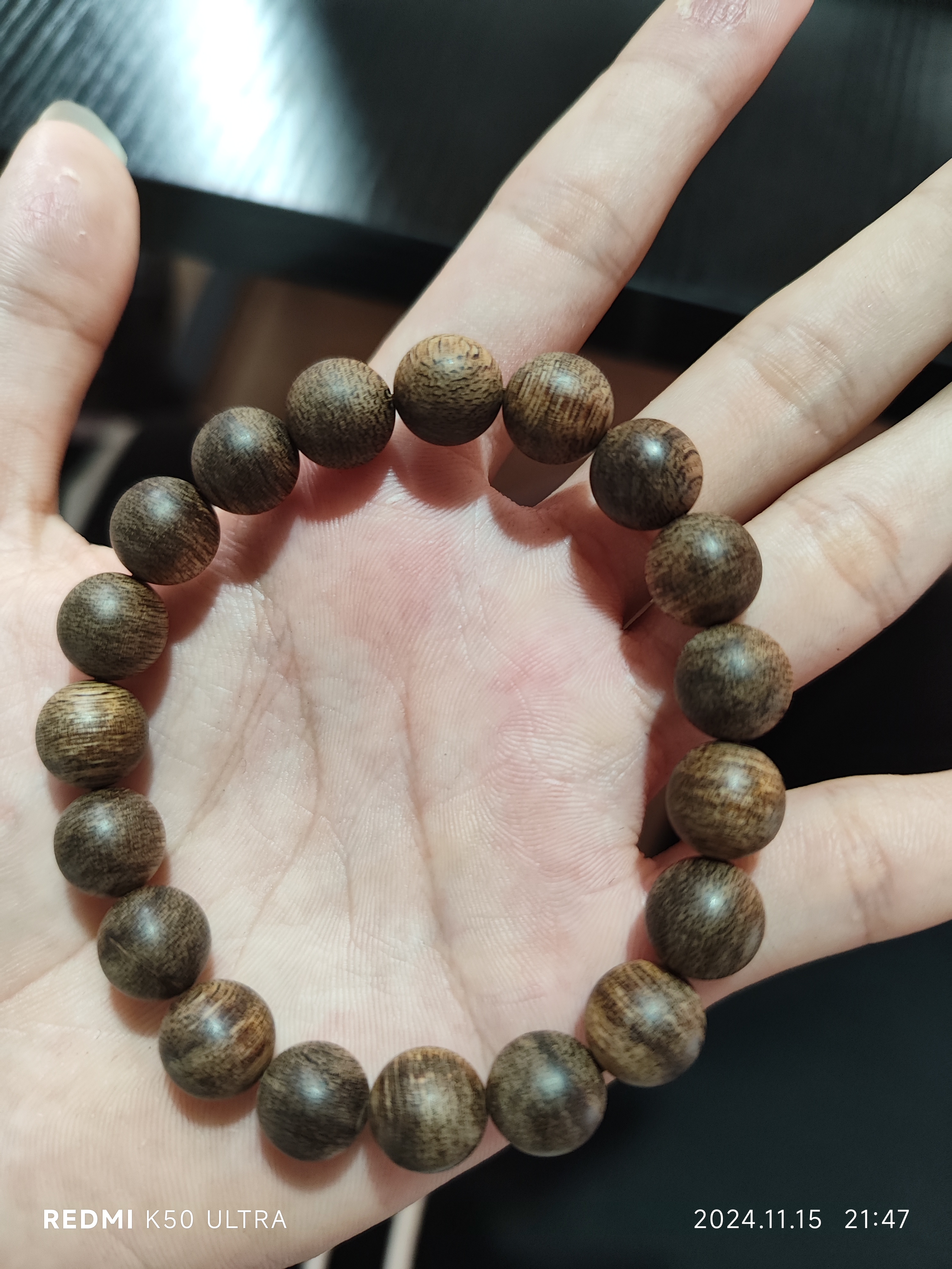 文莱黑棋 沉香手串