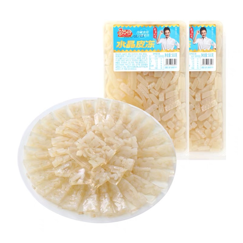 阿雷皮冻东北特产猪皮水晶即食冻子蘸蒜泥下酒菜无胶慢火熬制皮冻