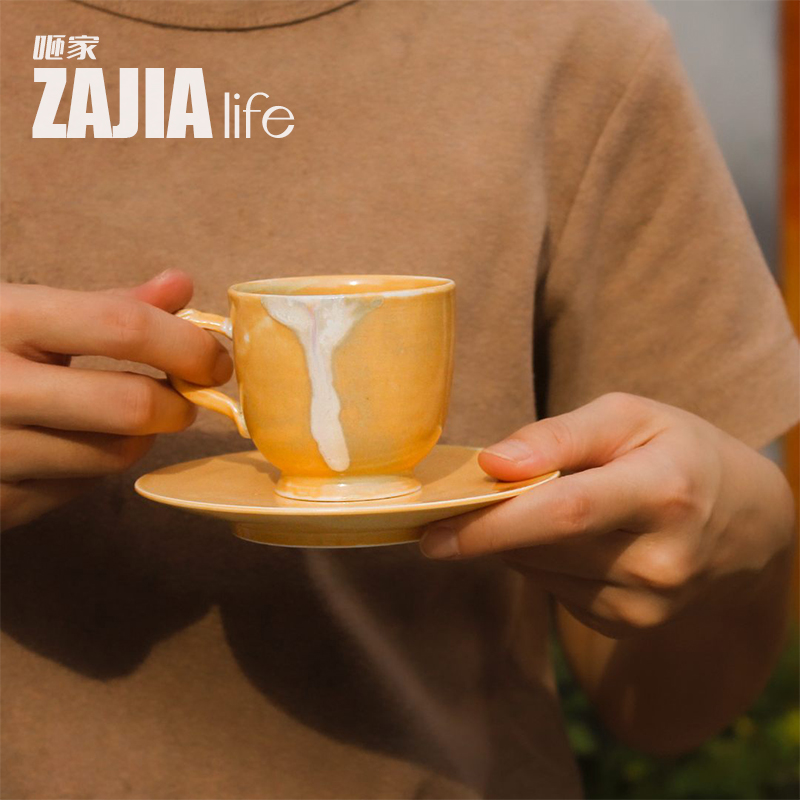 咂家 咖啡杯茶杯陶艺复古窑变高温纯手工景德镇