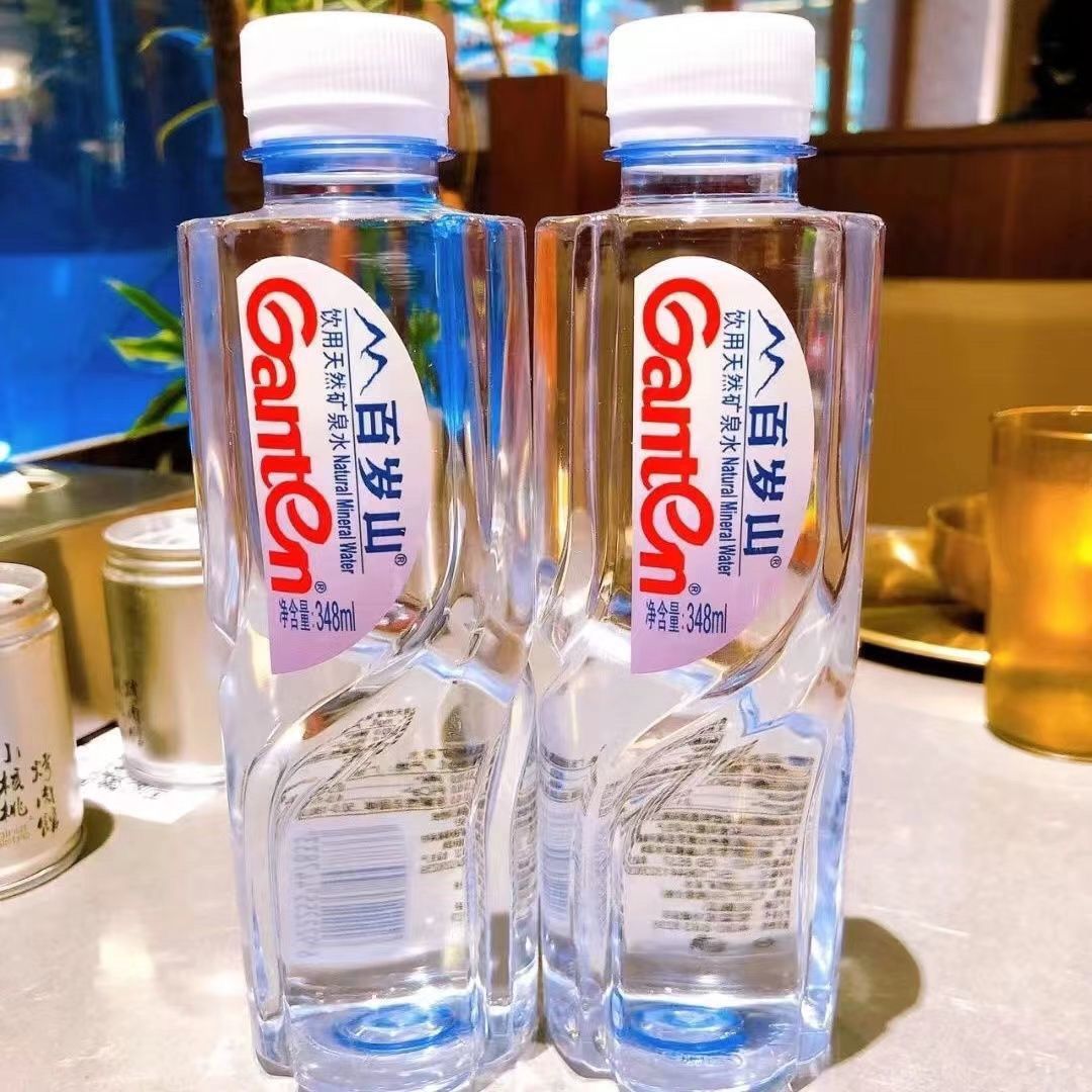 【新货】百岁山矿泉水整箱批发瓶装常温小瓶装饮用纯净水348ml*12瓶