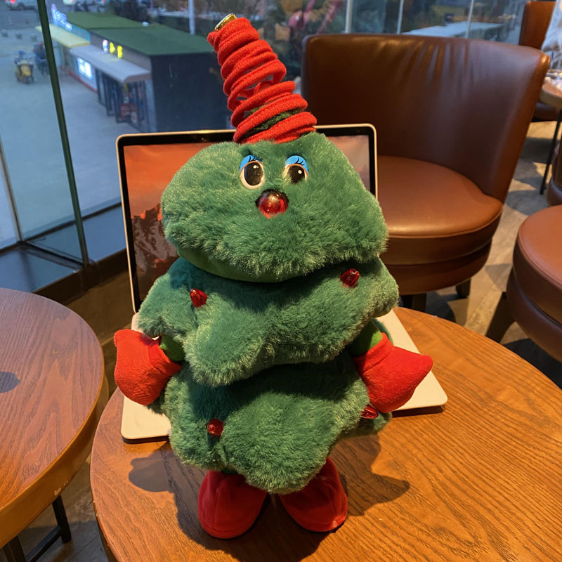 会唱歌会跳舞的圣诞树圣诞节玩具圣诞礼品公仔创意设计玩具