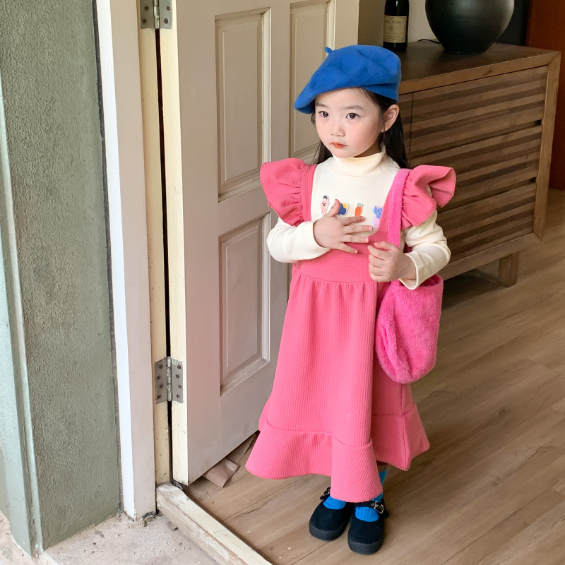 女童春秋冬裙子套装复古日系韩系连衣裙半身裙上衣衬衫打底裤子