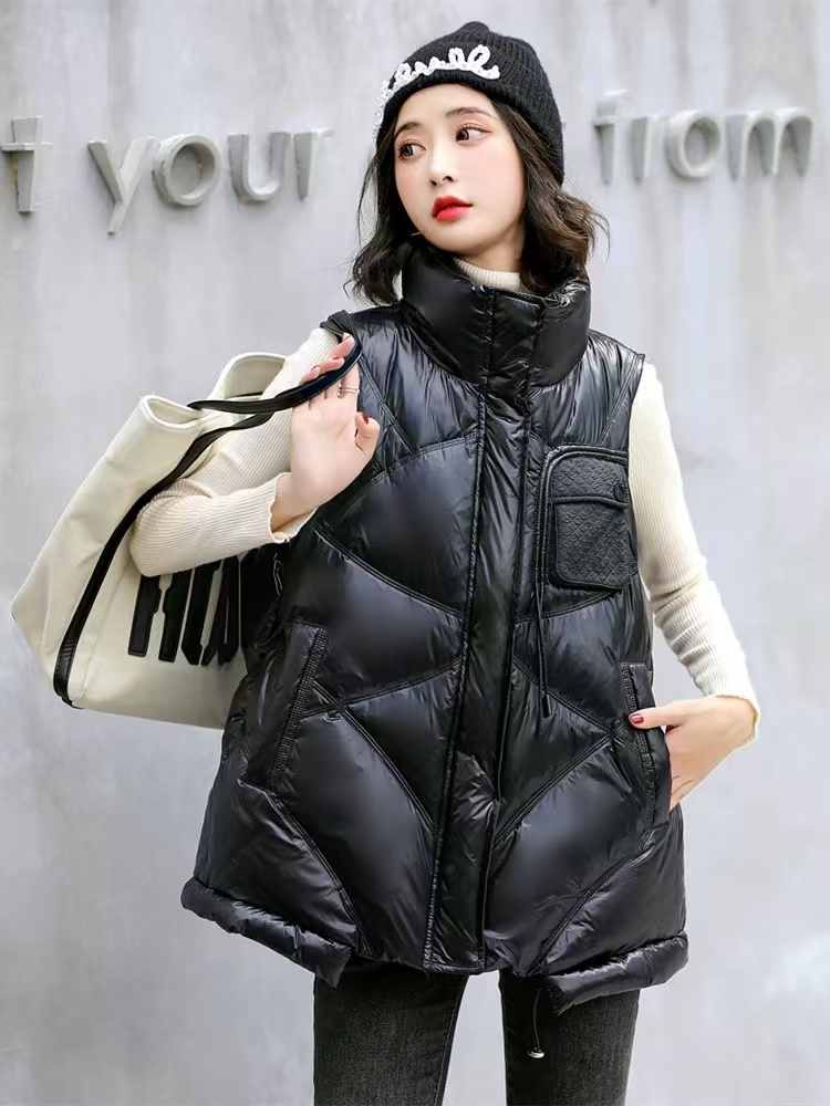 【粉丝专属】Y909轻奢立领马甲春秋女保暖外穿马夹时尚百搭