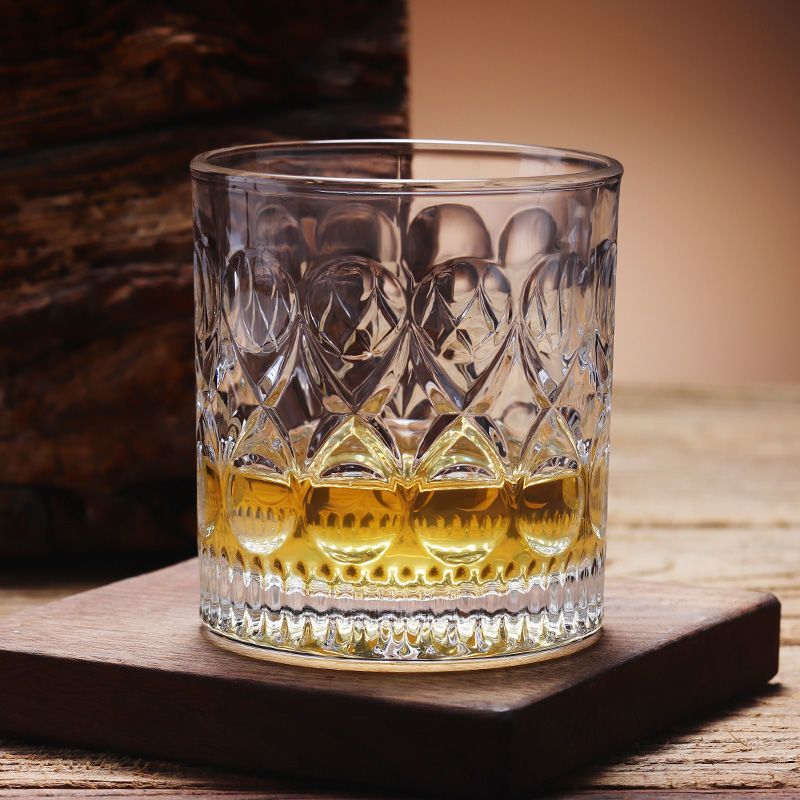威士忌酒杯家用欧式无铅玻璃洋酒杯啤酒杯茶杯套装加厚玻璃水杯
