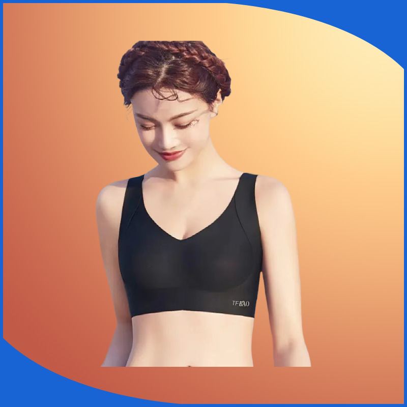 女士透气无痕调整型无感立体薄杯大码运动舒适上托无钢圈美背