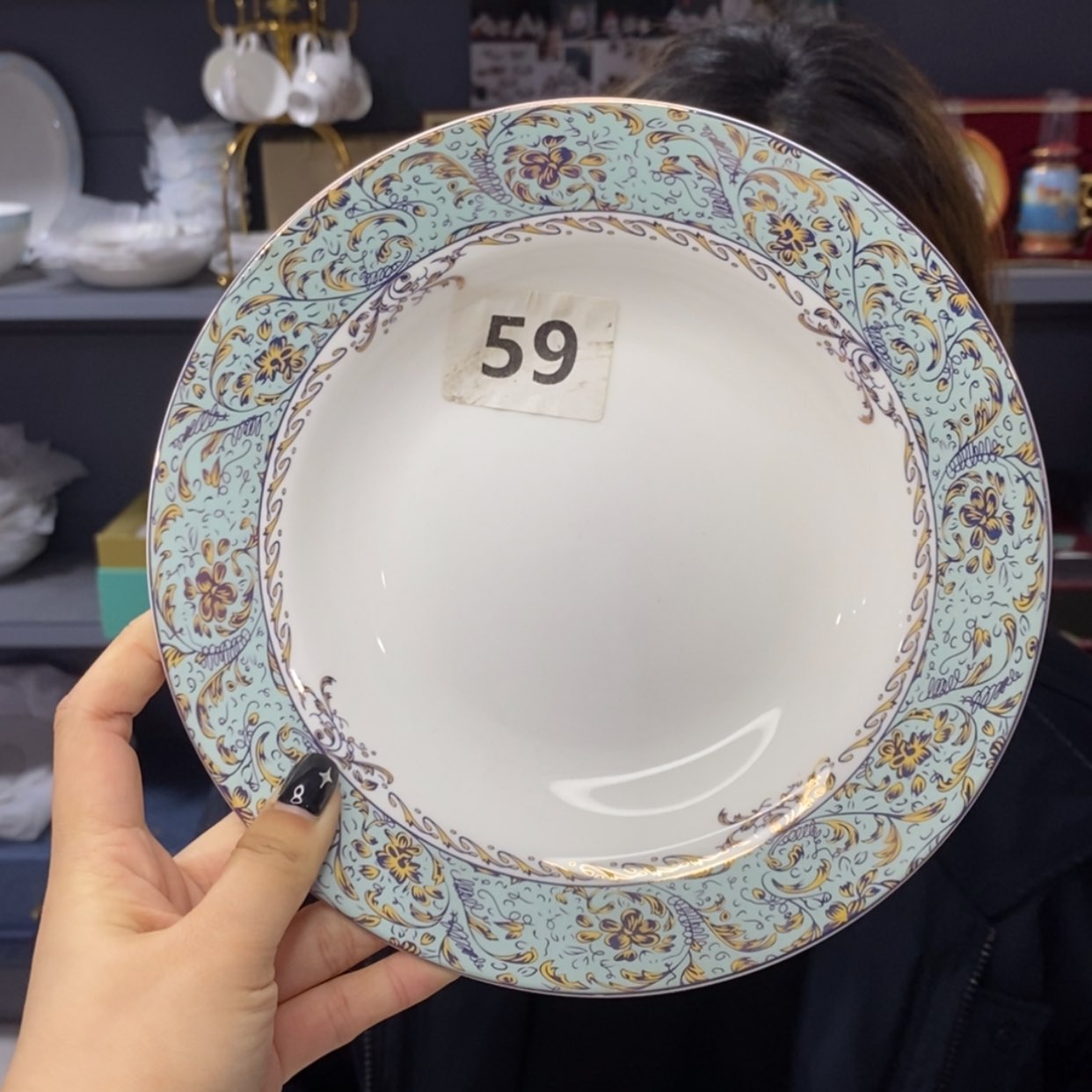 【闪购商品】外贸尾单微瑕8英寸汤盘口径20cm一只