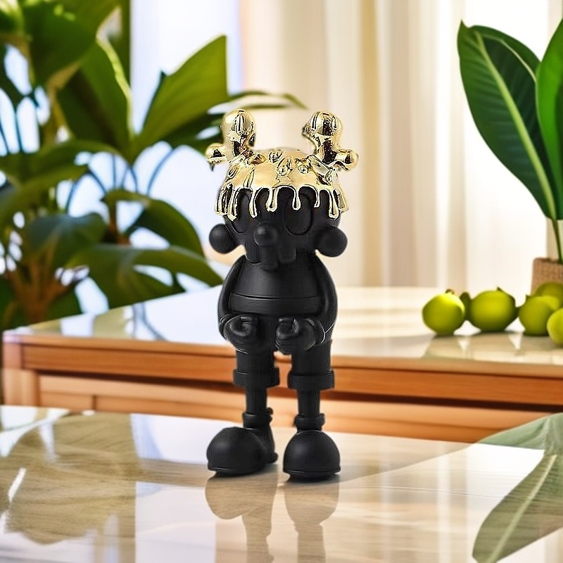 北欧轻奢创意金耳银耳米奇卡通摆件样板间儿童房时尚新潮玩装饰品