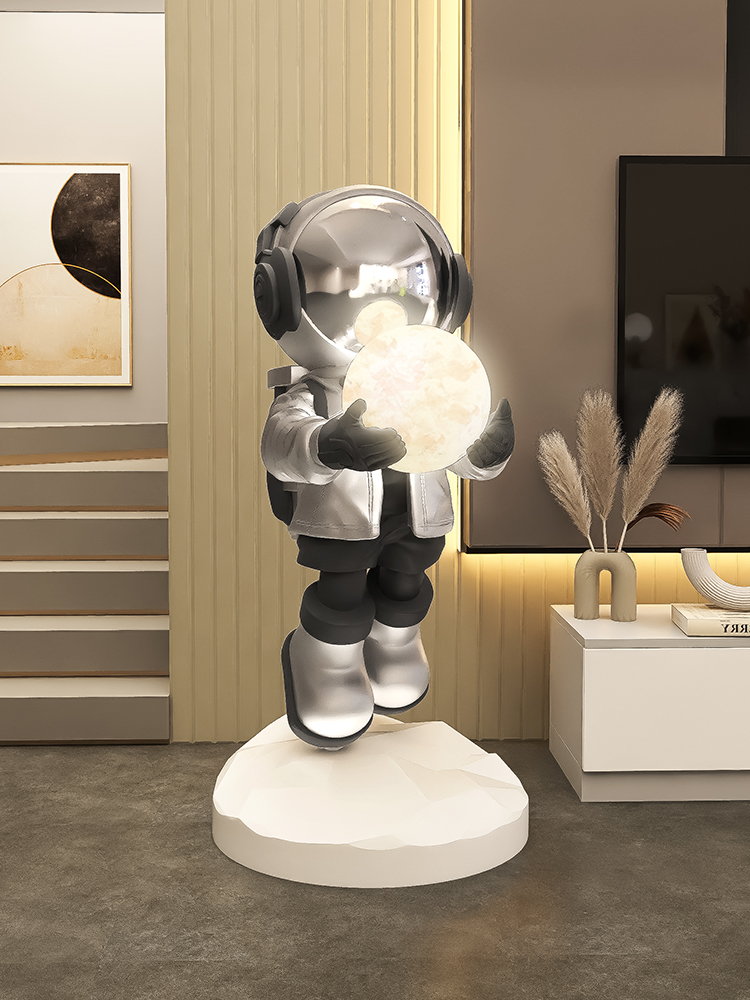 大型宇航员客厅落地摆件装饰灯太空人沙发电视柜旁乔迁新居礼品