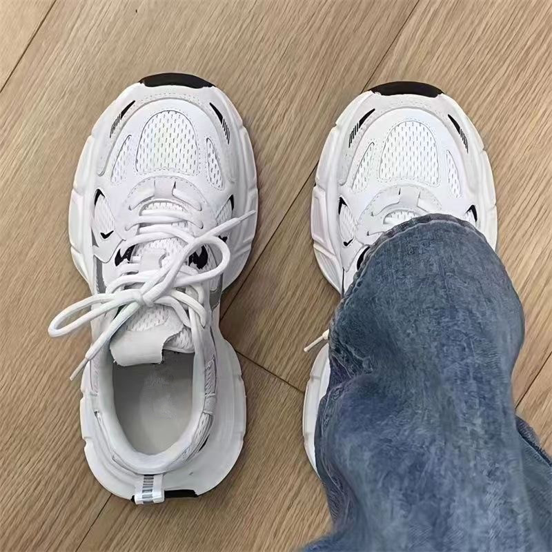 老爹鞋女学生2023春秋季新款韩版百搭爆款网面透气休闲运动网鞋