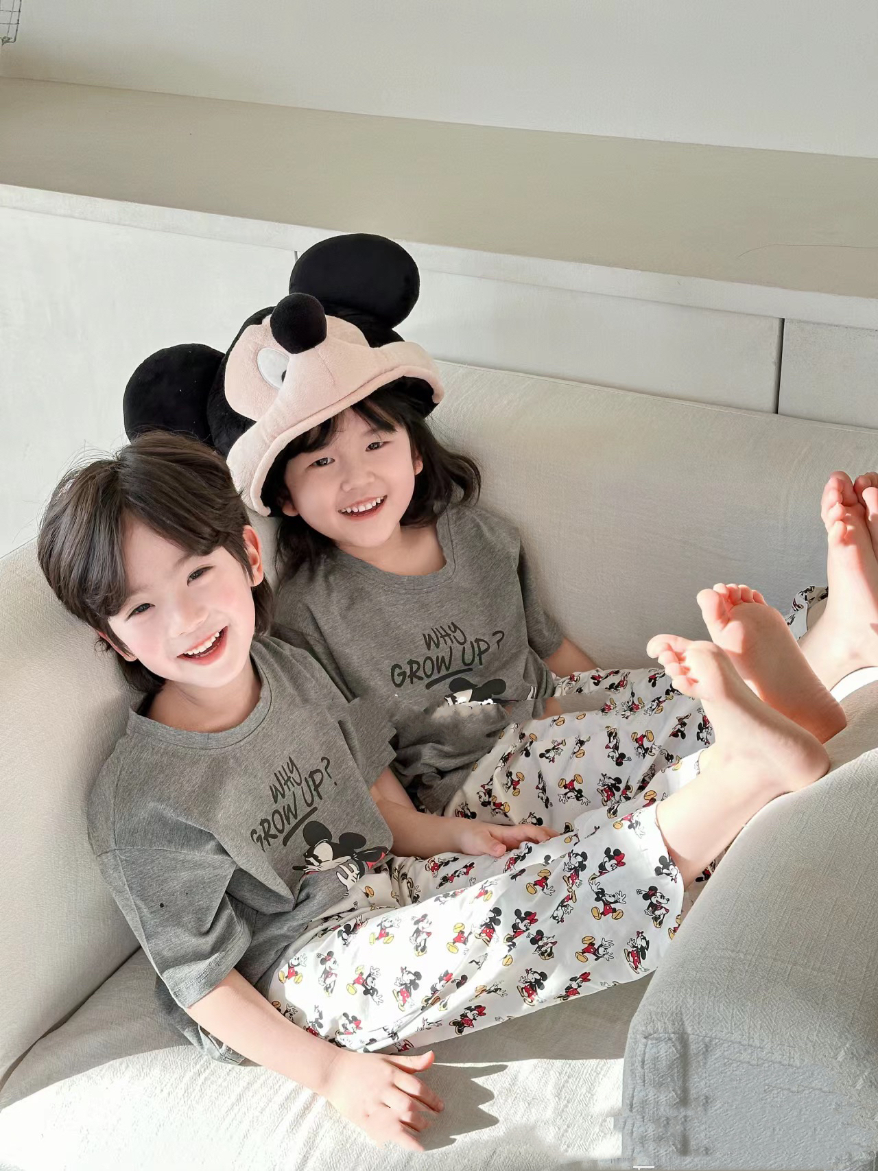 儿童春夏睡衣家居服儿童款睡衣亲子款睡衣短袖春秋