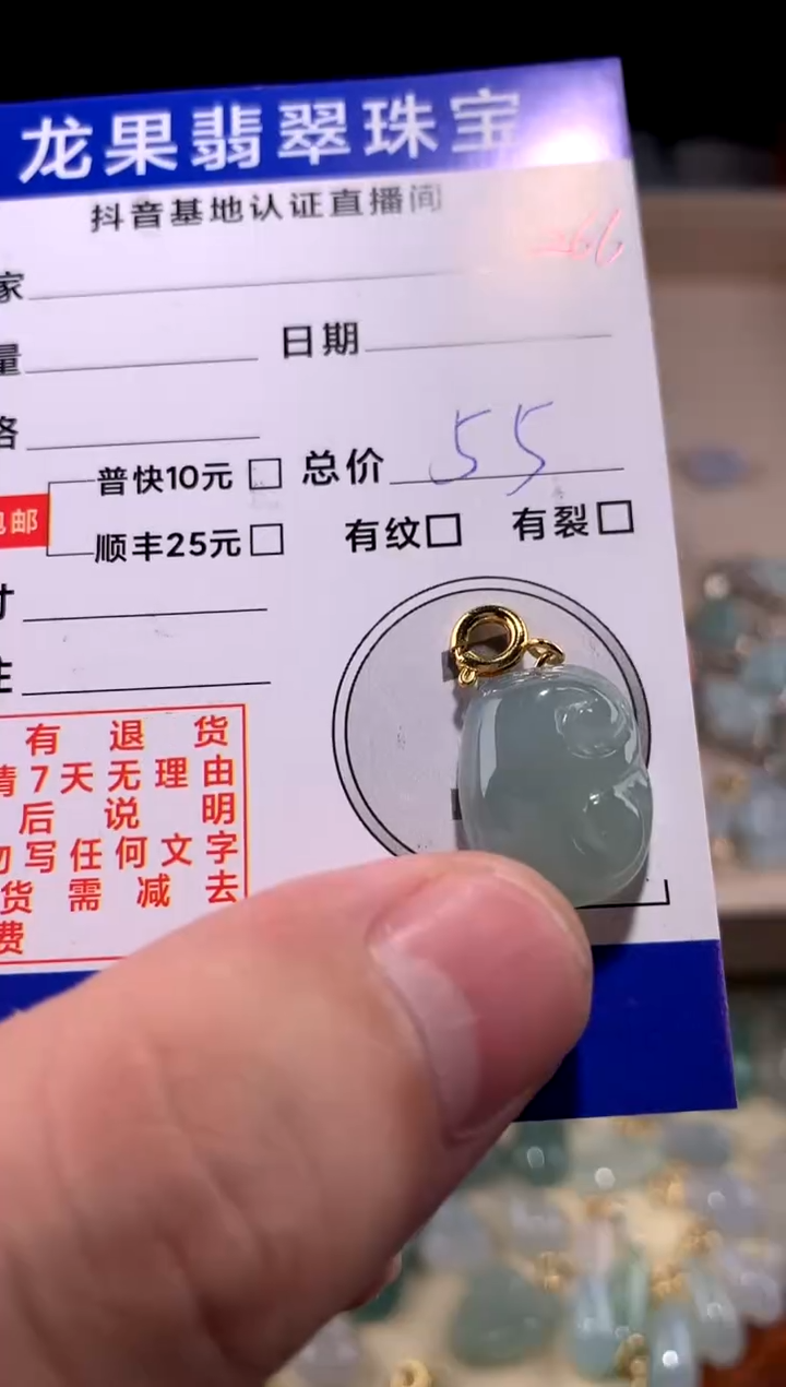 【闪购商品】翡翠颈饰未镶嵌如意266