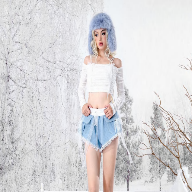 MANGATA越南小众设计师品牌KATHERINE TOP白色一字肩蝴蝶结上衣