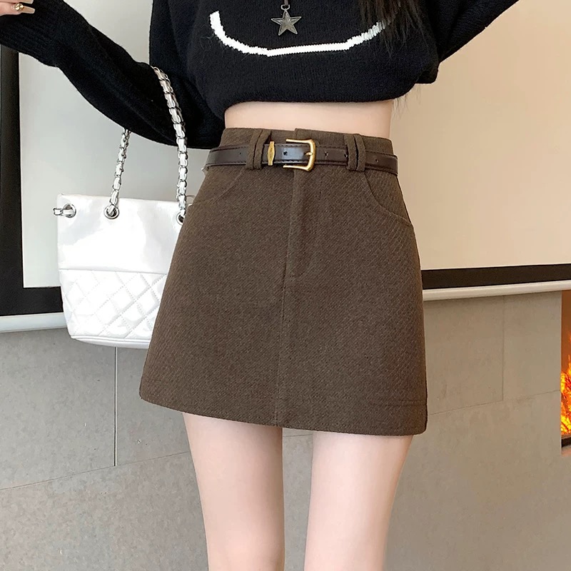 【801-850】秋冬短裙 加厚毛呢裙子短裤百褶裙呢子百搭女 直BO拍