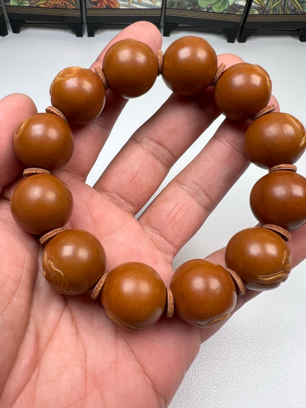 橄榄核雕刻#橄榄核手串