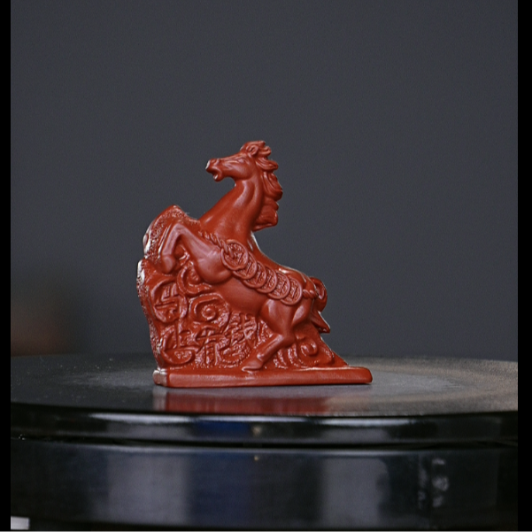 宜兴原矿紫砂茶玩茶宠-马上有钱