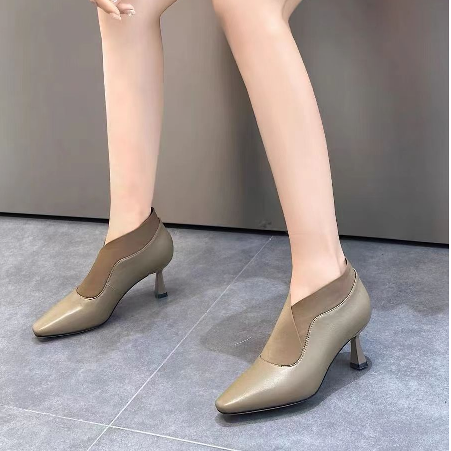 9873-B1-软底单鞋休闲女士工作鞋厚底鞋