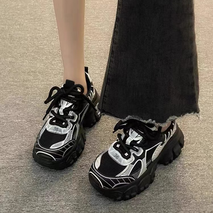 6345-B10-时尚老爹鞋百搭女士透气春秋季潮流潮鞋