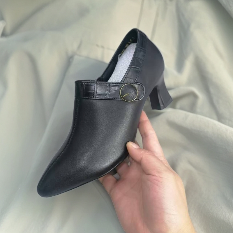 9878-B8-软底单鞋休闲女士工作鞋厚底鞋