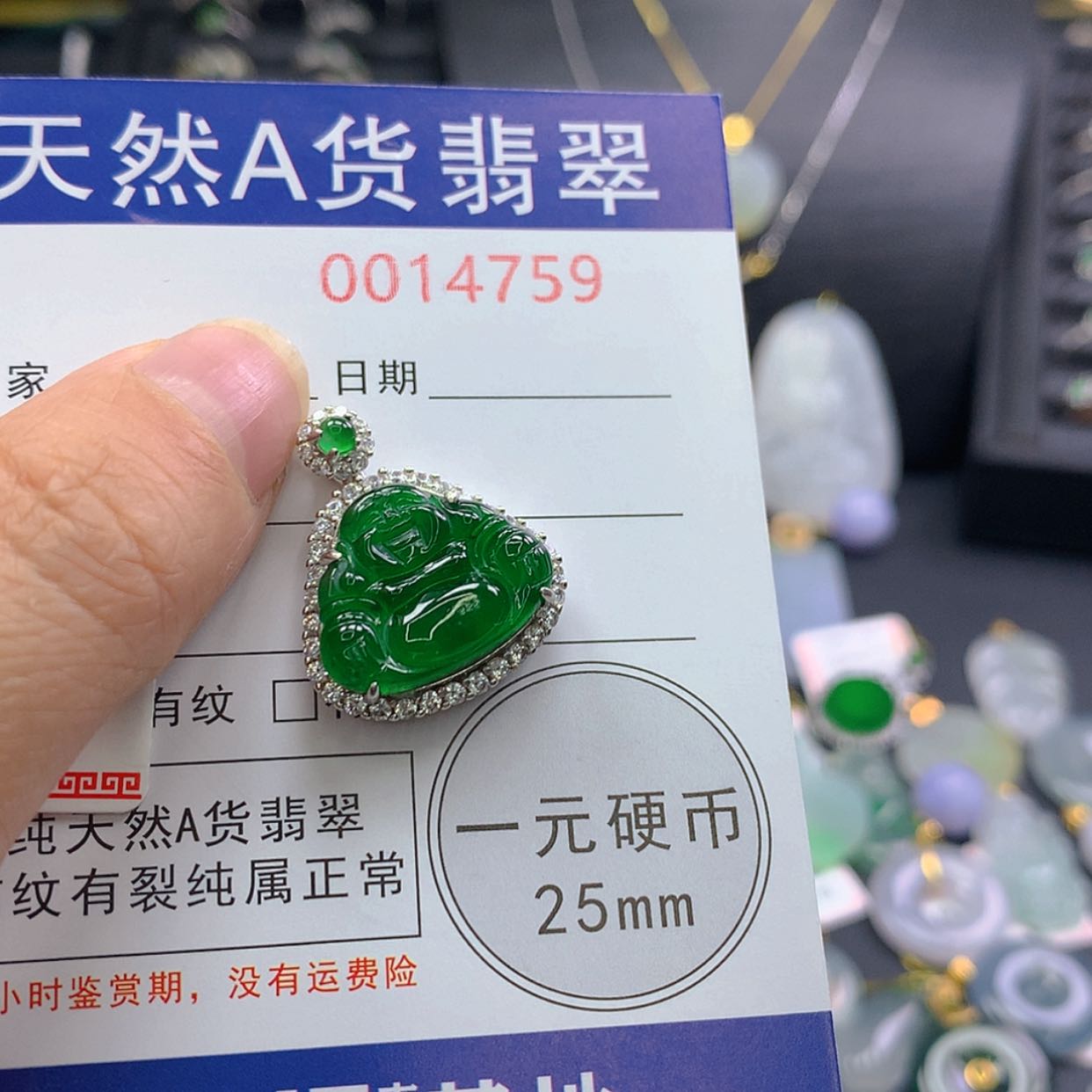 【闪购商品】翡翠颈饰银S925镶嵌