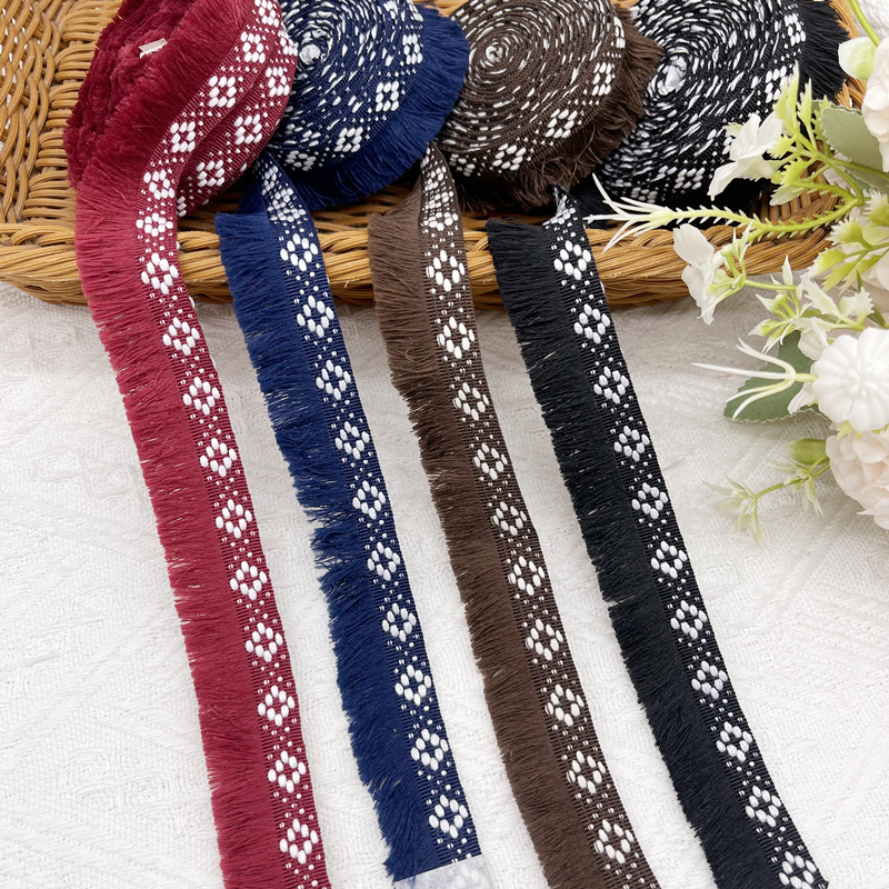 民族风流苏花边刺绣排须边织带diy民族服饰镶边窗帘抱枕装饰辅料