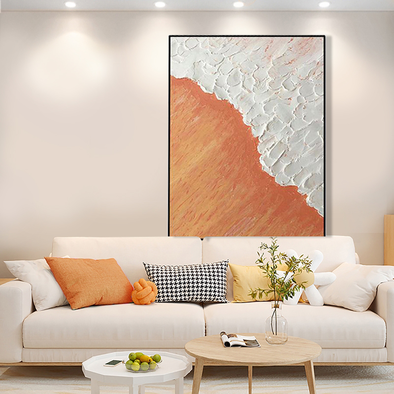 【金色海岸】现代简约艺术抽象装饰画极简风挂画轻奢样板间客厅画