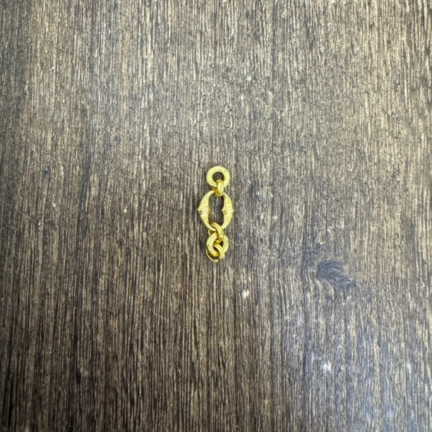 足金手工錾刻黄金定制万能链定金链接