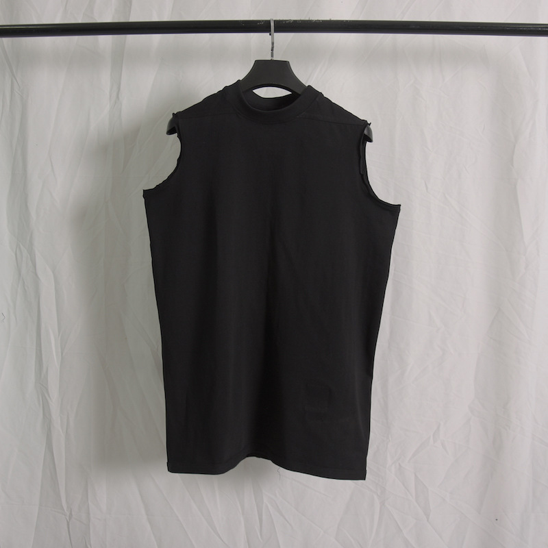 新RO经典时尚男无袖坦克版宽松背心暗黑高街上衣纯棉圆领