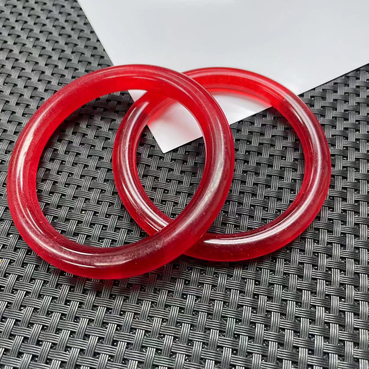 【大喜儿】景天红圆条手镯