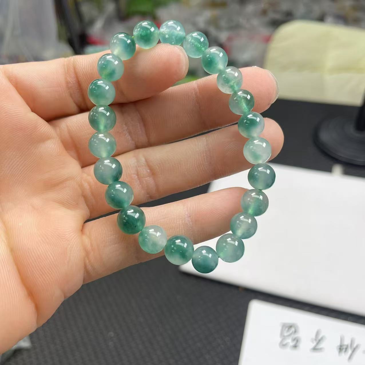 【大喜儿】绿花色系8m手链-1WQ262