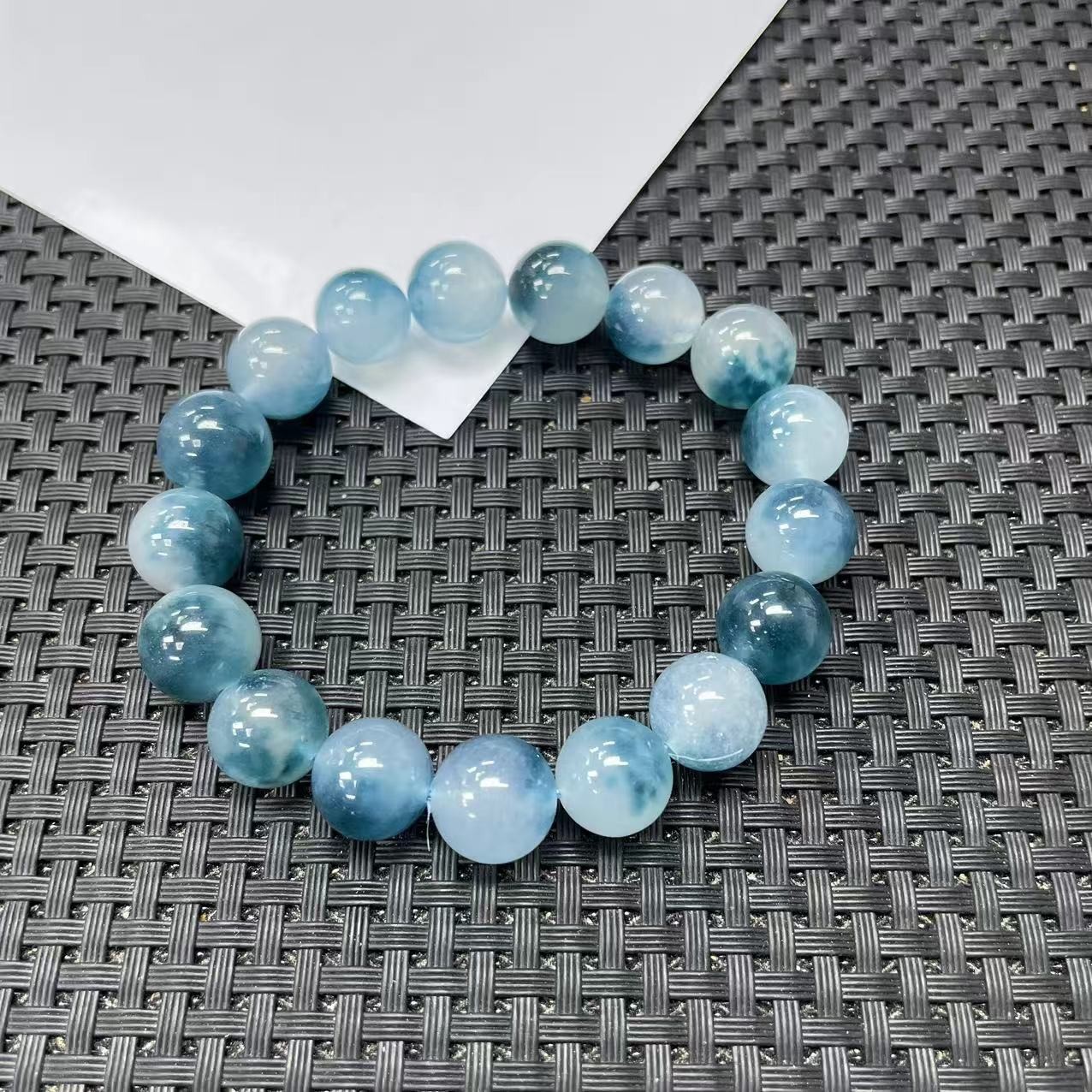 【大喜儿】蓝花色系12m手链手串1WQ551