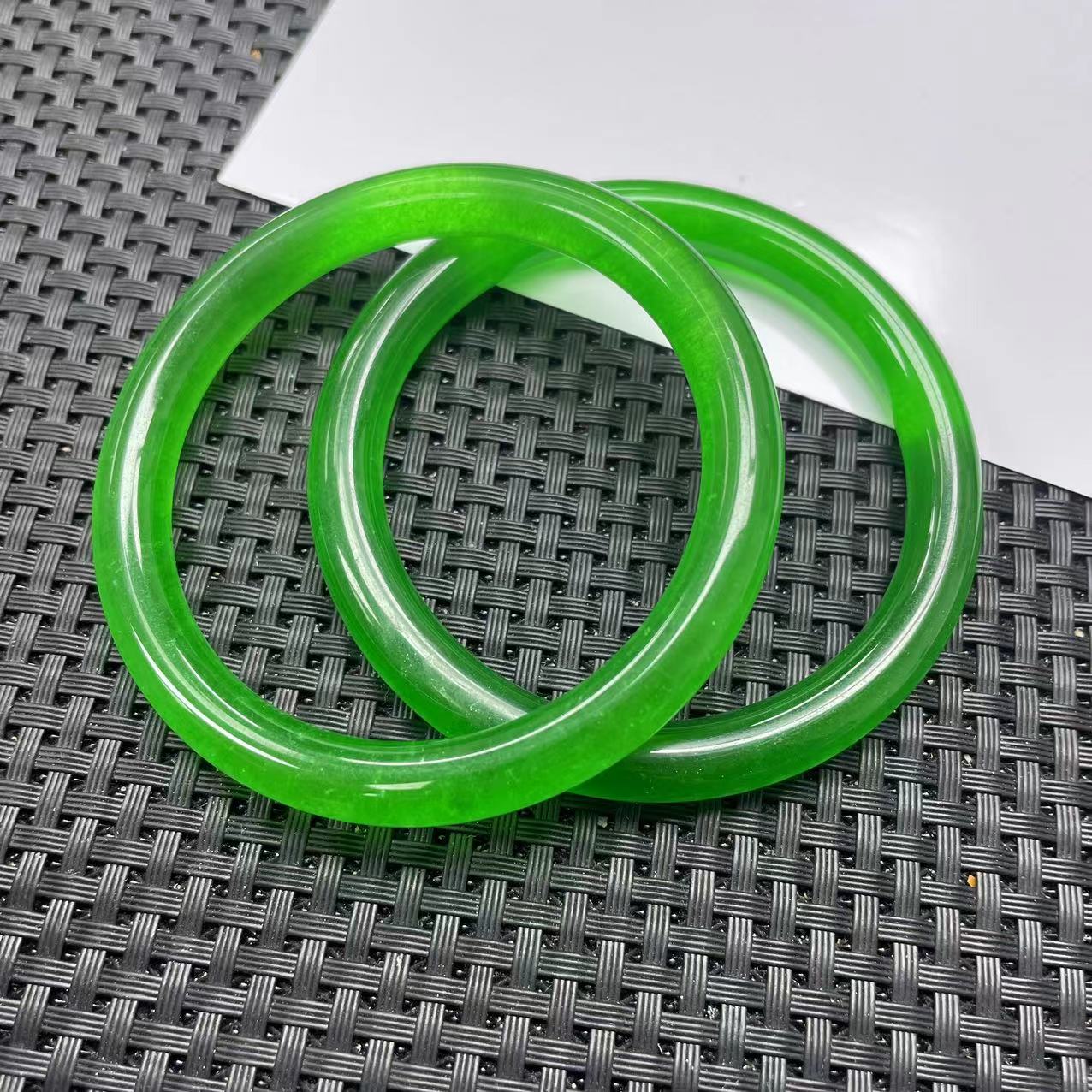 【大喜儿】高绿圆条手镯