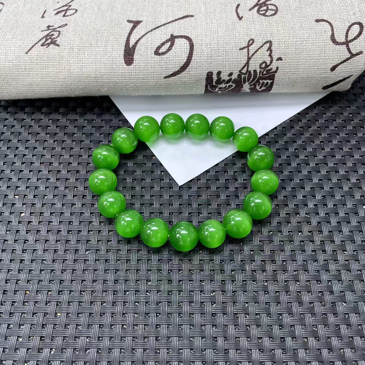 【大喜儿】绿猫色系12m手链-1WQ238