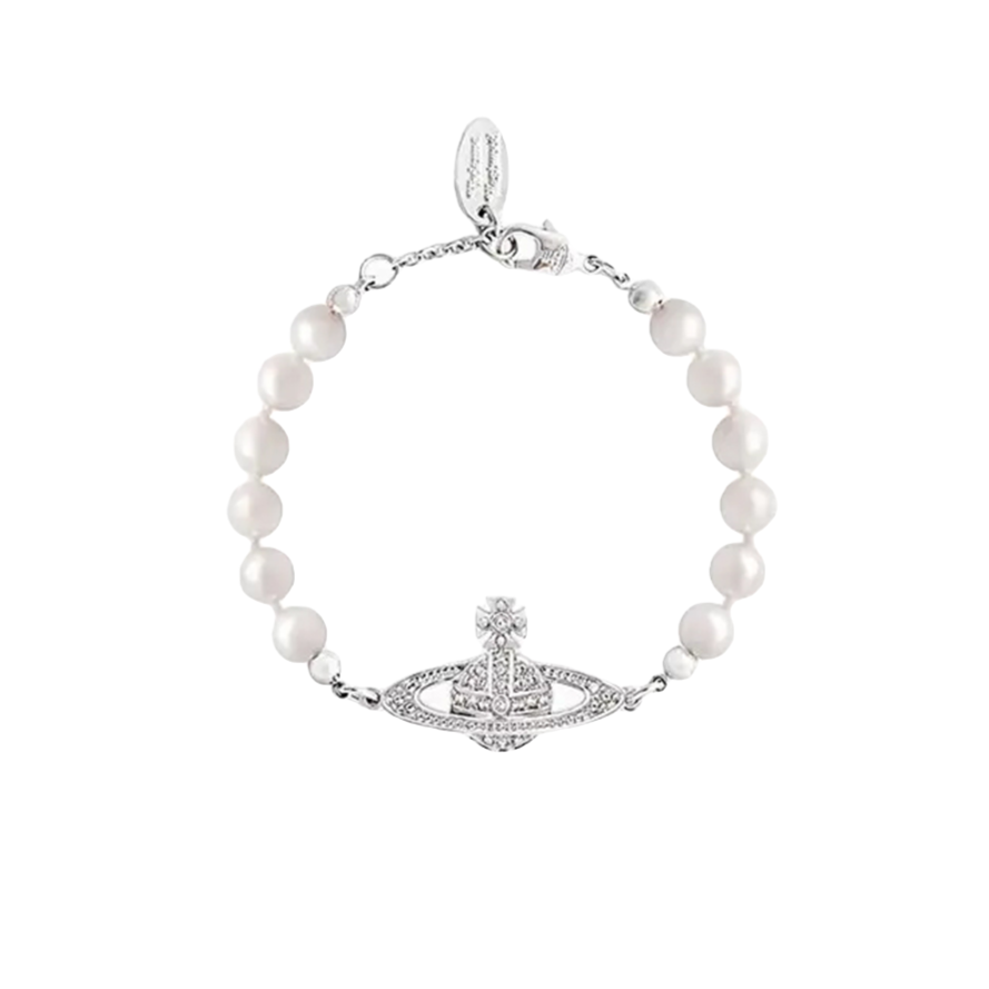 Vivienne Westwood香港直邮 薇薇安西太后经典立体土星系珍珠手链