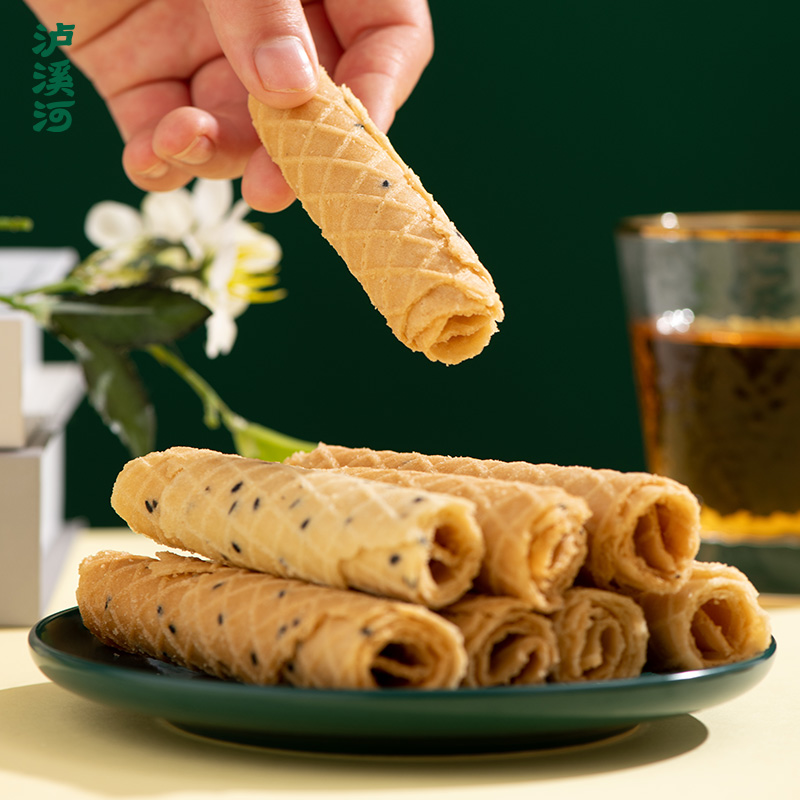 泸溪河美味桃酥鸡蛋卷360g传统老式网红零食点心奶香芝麻网红爆款