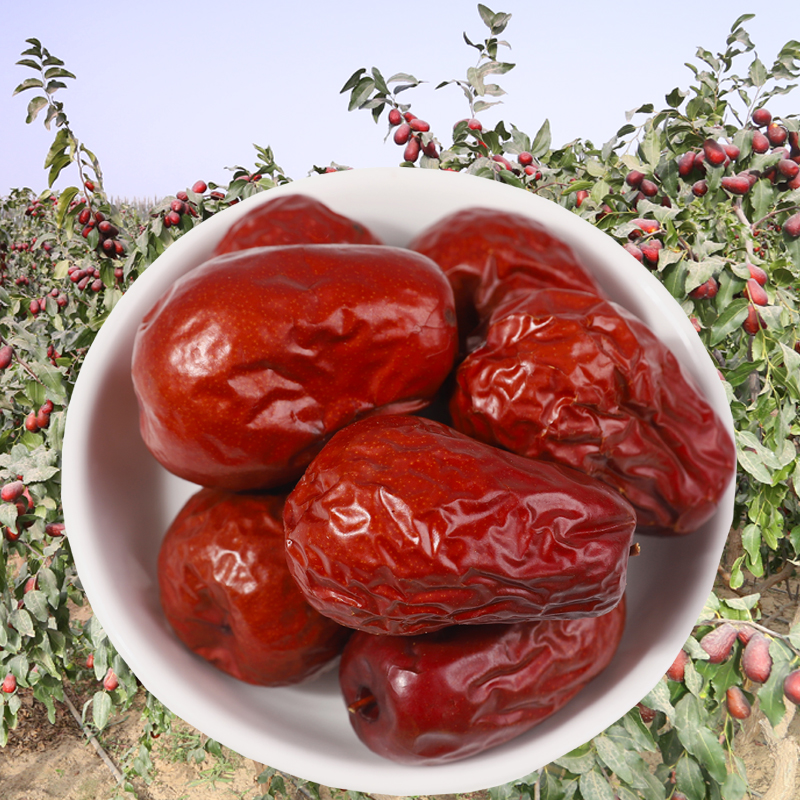 冰山雪农一等和田大枣500g（4厘米左右）新枣香甜果园