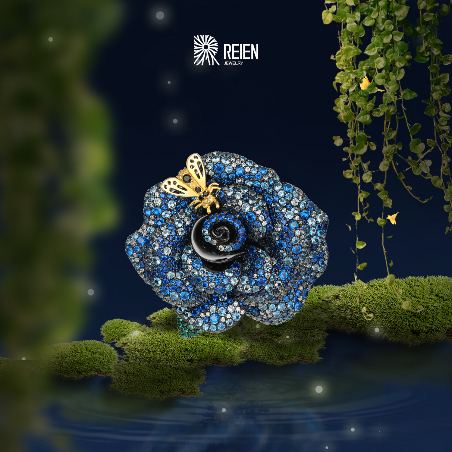 925银合成锆石胸针 REIEN蕾恩珠宝X【密语花绊】轻奢小众精致胸针