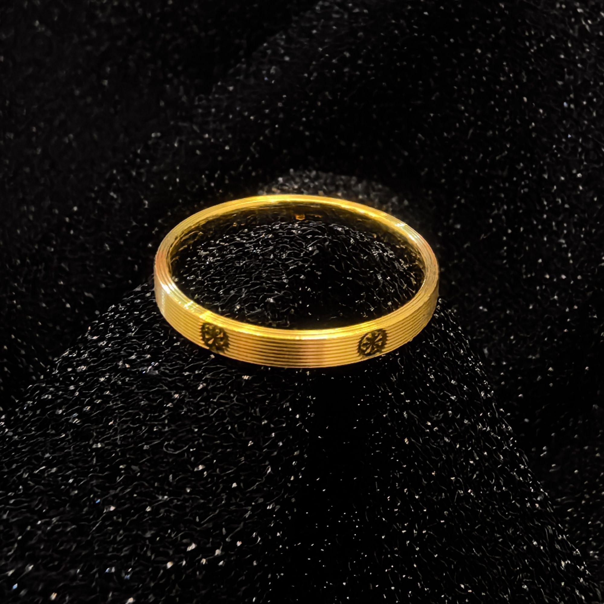 足金999 5D精品工艺米字素圈